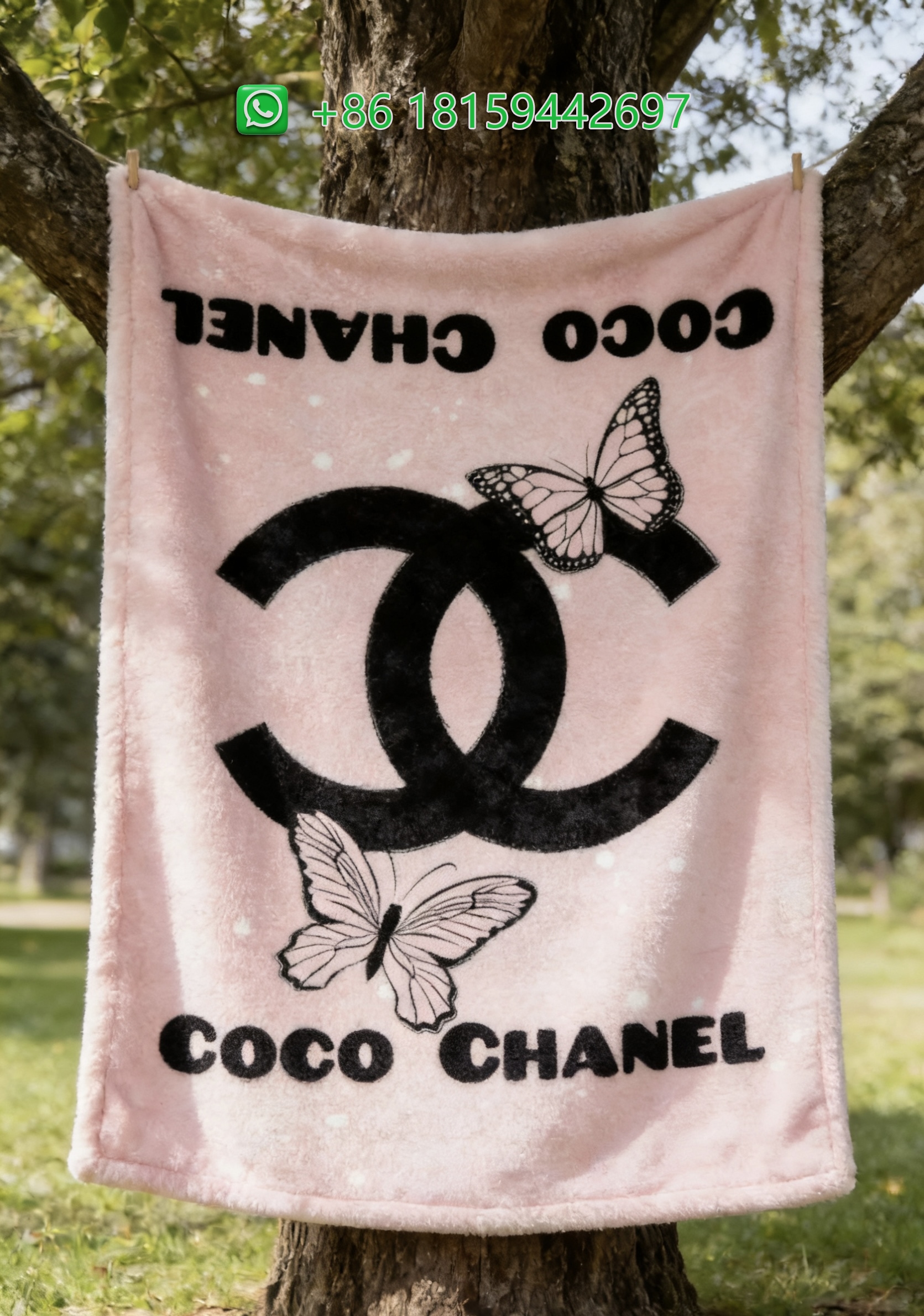 Chanel Throw Blankets